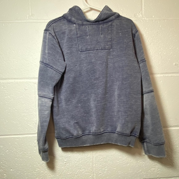 SVRN Code Navy Distressed Washed 1/4 Snap Pullover - Picture 3 of 10